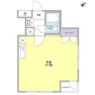 ウイングコート東雪谷【3階】の間取り