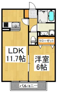 アスティオンII【2階】の間取り