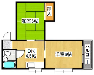 リアライズ平野西【4階】の間取り