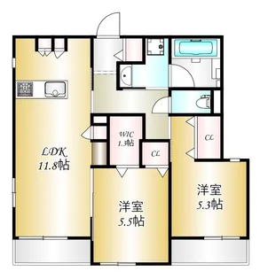 CITRUS Residens 東棟【1階】の間取り
