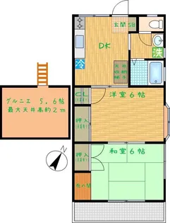 ポエジー上之根【2階】の間取り