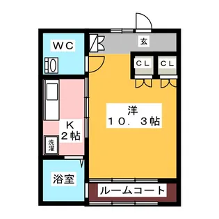 チェリーコートA【1階】の間取り