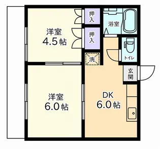 コーポベル【2階】の間取り