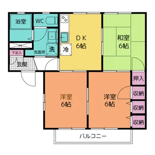 コートビレッジI【2階】の間取り