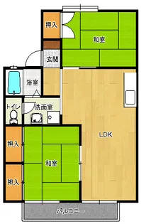 セジュール三佐【2階】の間取り