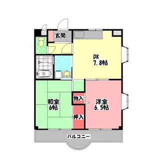グリーンゲイブルス【2階】の間取り