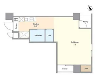 サザン三軒茶屋【4階】の間取り