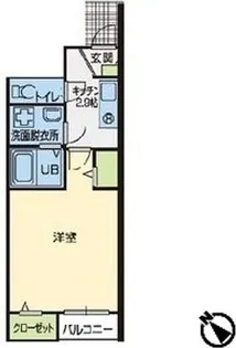 メゾンドボヌール【1階】の間取り