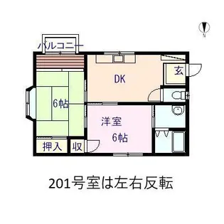 ホワイトヴァーチ【1階】の間取り