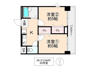 リップル ルネ放出【4階】の間取り
