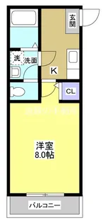 クレフラスト初生【2階】の間取り