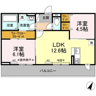 エルドラードD【2階】の間取り
