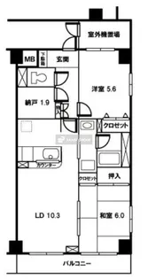 イーストプレイス【3階】の間取り