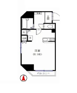 ディアリスト浅草【4階】の間取り