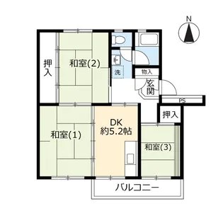 UR西上尾第二【4階】の間取り