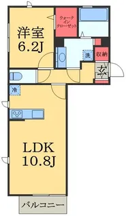 ロイヤルガーデンスタシオン【1階】の間取り