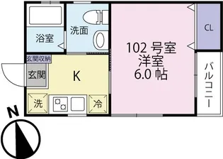 ノンナ ティー【1階】の間取り
