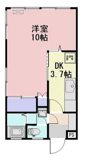 ハイネスいなば【2階】の間取り