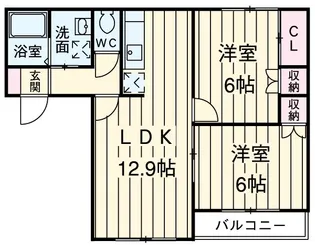 HIRO’S パーシモン【2階】の間取り