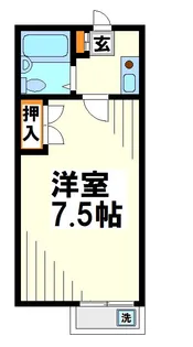 アクアコート調布II【1階】の間取り