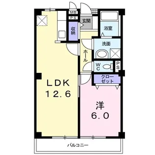 ボン・ヴィボン【2階】の間取り