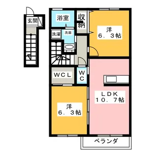プレミール【2階】の間取り