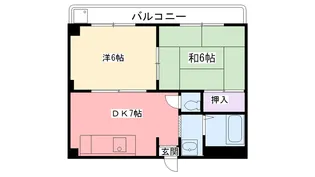 ツインハウス松原【1階】の間取り