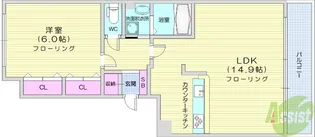 ロイヤルガーデン森林公園【2階】の間取り