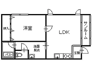 コーポ清和【2階】の間取り