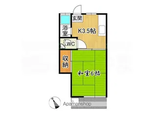 ジャパネットハイツII【1階】の間取り