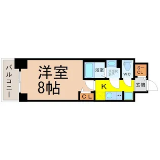 L&Cレジデンス鶴舞公園【12階】の間取り