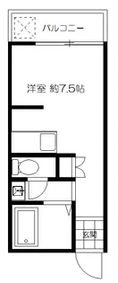 ミワマンション【4階】の間取り