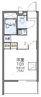 レオパレスメロディーベルイノII【2階】の間取り