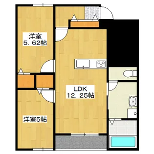 フライハイト B【1階】の間取り