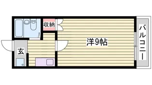 ラ・バレーヌ辻井【5階】の間取り