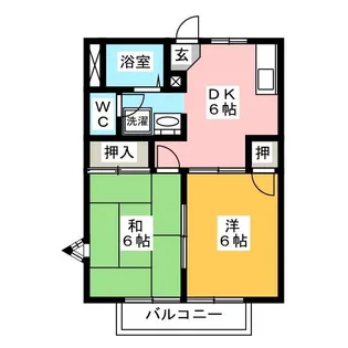 ハイマート美和 A【2階】の間取り