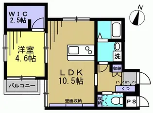 南星ハイツ【2階】の間取り