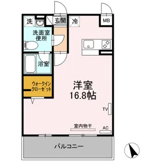 ヴェルテュ-・デュ・シャトー A館【3階】の間取り