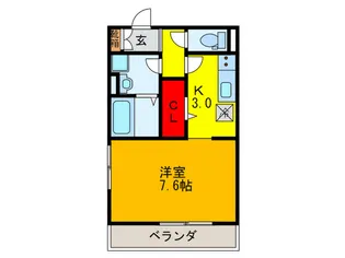 セジュール神路【2階】の間取り
