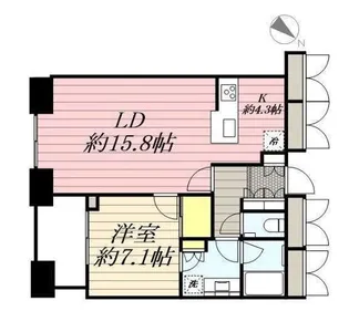 Dマークス西新宿タワー【25階】の間取り