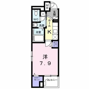 グランツ堀田【2階】の間取り