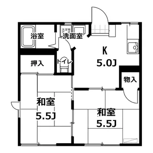 東海グリーンハイツB棟【2階】の間取り