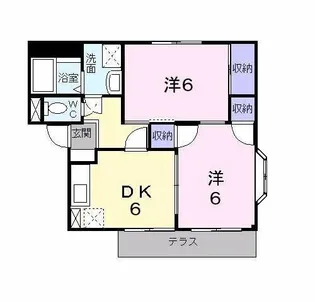 アヴニール【1階】の間取り