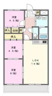 マンションブリッランテ【3階】の間取り