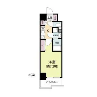 セレニテ心斎橋グランデ【10階】の間取り