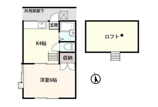 アシスト向ヶ丘【1階】の間取り