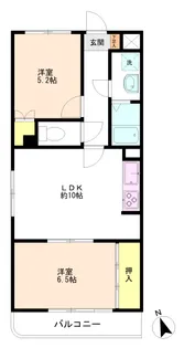 グリーンメゾン南馬込【3階】の間取り