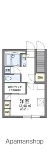 レオパレス南岩国【1階】の間取り