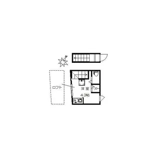 サークルハウス板橋区役所前弐番館【2階】の間取り