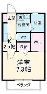 プリムローズ原山III【1階】の間取り